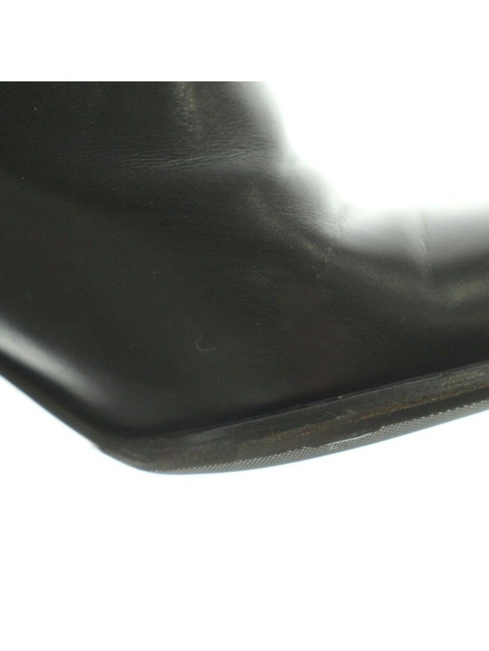 Prada Short Boots Side Gore Chunky Heel 35 Black - Picture 9 of 9